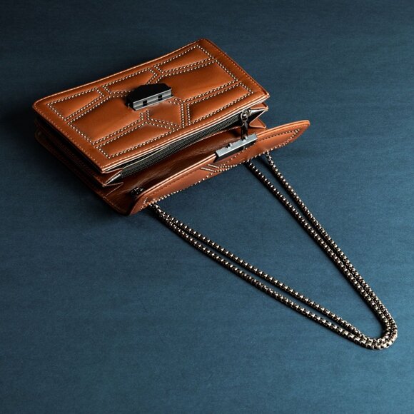 Verano Hill Modish Quilted Shoulder Bag – Brown - Picture 3 of 6